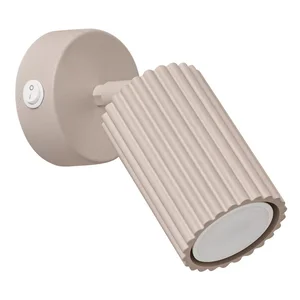 Taupe kovové bodové svítidlo Gleam Sollux 8×16 cm