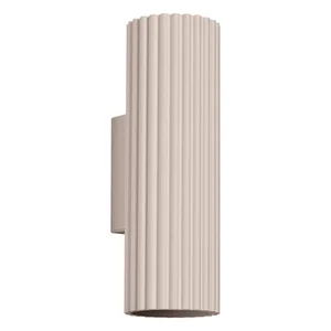 Taupe kovové nástěnné svítidlo Gleam Ø6,5 cm – Sollux