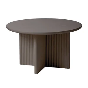 Taupe kruhový konferenční stolek Palma, Ø 80 cm