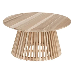 Teakový konferenční stolek Kave Home Irune, Ø80 cm