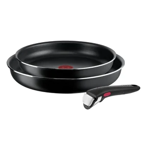 Tefal Ingenio 3dílná sada hliníkových pánví Černá