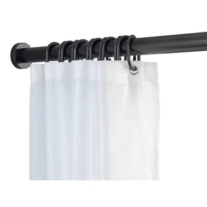 Teleskopická tyč do koupelny Wenko Luz, černá, 110–185 cm