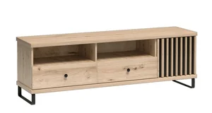 Televizní stolek FRAGILIS 1D2S dub artisan/černá