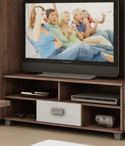 Televizní stolek KEATING, craft tobaco / craft bílá – 5 let záruka