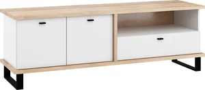 Televizní stolek ORSOLA 2D1S dub sonoma/bílá
