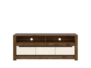 Televizní stolek Ruso RTV3S dub April/perleťový lesk