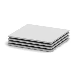 Tempo Kondela Police Betty 2, 4 ks, bílá, 56,8×51,8×1,6 cm