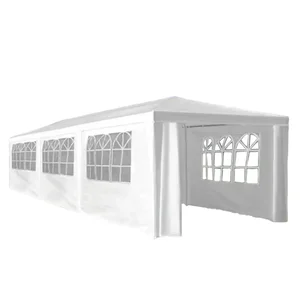 Tempo Kondela TEKNO NEW TYP 3 – zahradní párty stan, 3x9 m, bílý, 8 bočních stěn