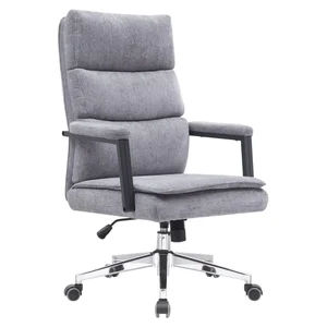 Tempo Kondela ZAVIER: kancelářské křeslo šedé/chrom