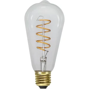 Teplá LED filamentová žárovka E27 4W