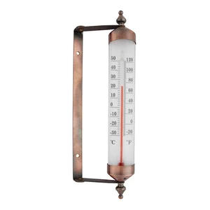 Teploměr na okno Esschert Design bronzový 25 cm