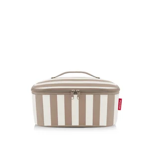 Termobox Coolerbag M pocket – Summerstripes coffee