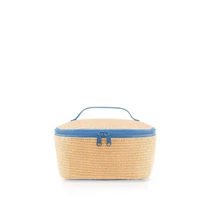 Termobox Coolerbag S pocket Raffia modrá
