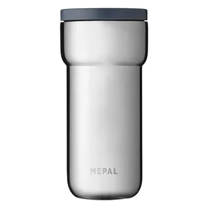 Termohrnek Mepal Natural Brushed 375 ml – stříbrný