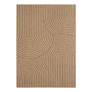 Timber 1401: hnědý koberec 140x200 cm pro vnitřní i venkovní použití