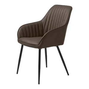 Tmavě hnědá jídelní židle Melfort od Unique Furniture