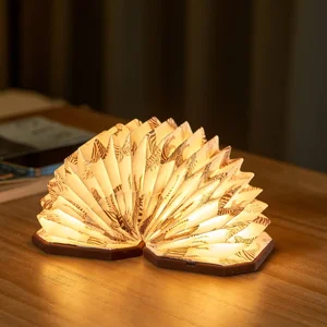 Tmavě hnědá stmívatelná stolní lampa Velvet Accordion