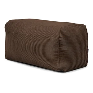 Tmavě hnědý manšestrový sedací vak Plus 100 Lounge