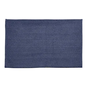 Tmavě modrá koupelnová předložka Bobble 50x80 cm