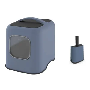 Tmavě modrá sada kočičího záchodu a lopatky Biala od Rotho