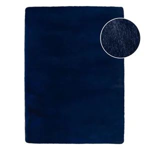 Tmavě modrá syntetická kožešina Ivy Luxury Fur 200x290 cm