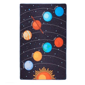 Tmavě modrý dětský koberec Galaxy 140x190 cm