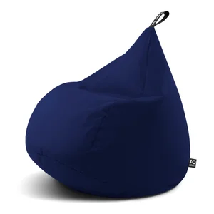 Tmavě modrý sedací vak Drop L