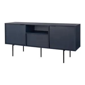 Tmavě modrý TV stolek Bau 180x79x50 cm – noo.ma