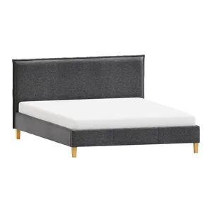 Tmavě šedá dvoulůžková postel 180x200 Tina – Ropez s roštem