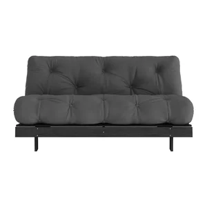 Tmavě šedá rozkládací pohovka 160 cm Roots Black Night