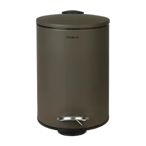 Tmavě šedý nášlapný ocelový koš Tubo, 3 l – Blomus