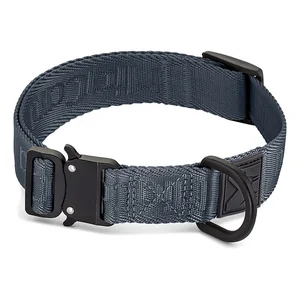 Tmavě šedý obojek MiaCara Modena Asphalt M/L