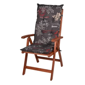 Tmavě šedý zahradní podsedák Bristol 50x120 cm