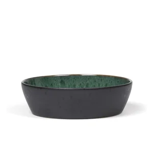Tmavě zelená kameninová miska 18 cm