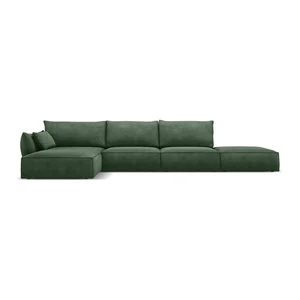 Tmavě zelená rohová pohovka Vanda Mazzini Sofas
