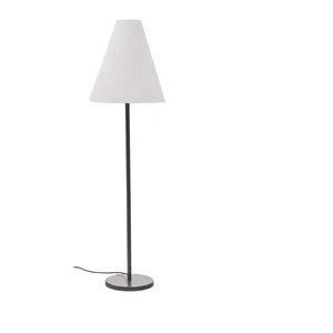 Tmavě zelená stojací lampa Navat s textilním stínidlem