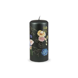 Tmavě zelená svíčka Unipar Flower Paradise