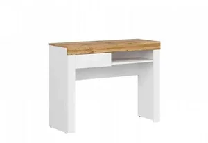 Toaletní stolek HOLTEN BIU1S – bílá/dub woltan/bílý lesk