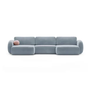 Tonale Cosmopolitan Design: šedomodrá rohová sedačka s úložným prostorem