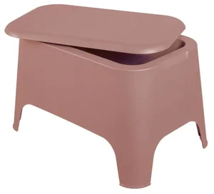 TOOMAX Petra - plastový stůl s úložným prostorem, růžový