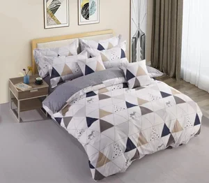 Třídílné povlečení Triangle Mix z polycottonu 200x140/90x70cm