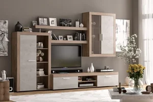 TRIGONA Obývací sestava dub tabaco/beton