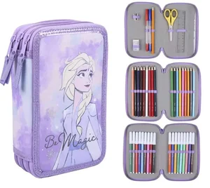 Třípatrový penál Frozen s náplní PEBH1030