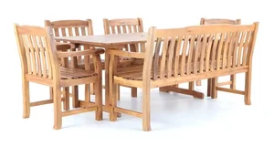 TUVALU VeGA sada 7 DeLuxe – zahradní nábytek z akácie