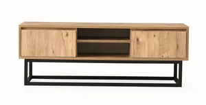 TV stolek ALERON 180 cm černá/borovice