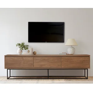 TV stolek BRAIDEN 180 cm – ořech/černá