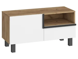 TV stolek DZENGAL 1D1S craft zlatá/bílá – 5 let záruka