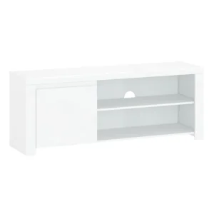 TV stolek Lindy 1D 160 cm, bílý lesk