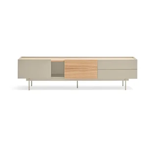 TV stolek Otto Teulat – dubový dekor, béžovo-přírodní, 180 × 45 cm