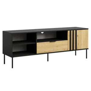 TV stolek RIMINA černá/dub artisan